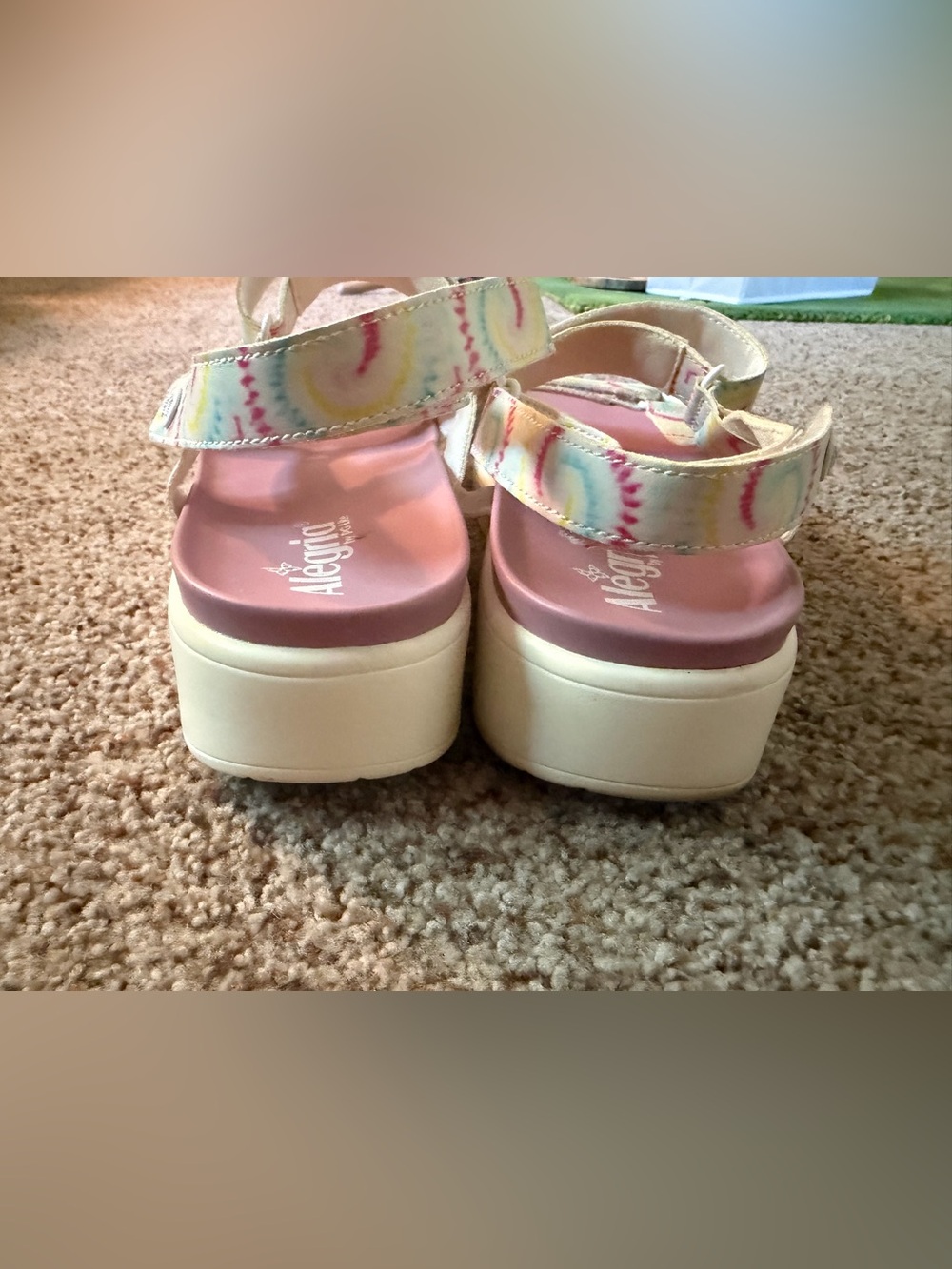 Alegria Adjustable Backstrap Sandals Henna tie-dye Size 41 - Picture 7 of 9